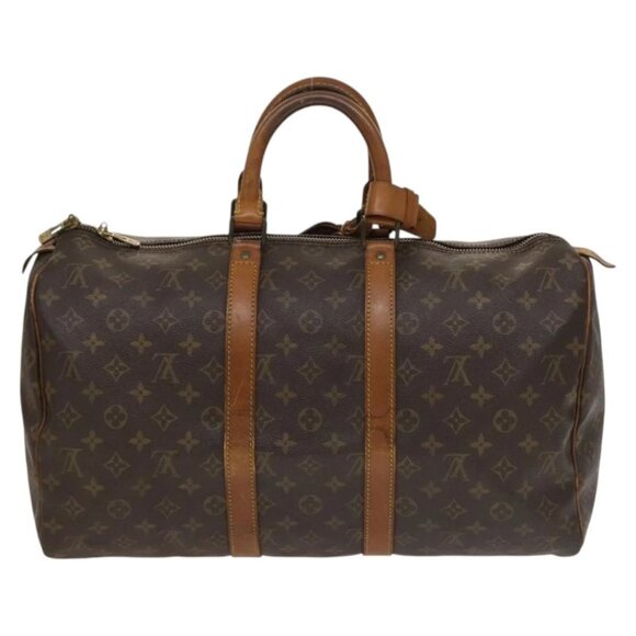 LOUIS VUITTON Monogram Keepall 45 Boston Bag M41428 LV Auth 127942 - Picture 3 of 14